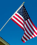 American Flag 3x5 Outdoor Flag Made In The USA 70 Polyester 30 Cotton Blend UV Fade Resistant Waterproof Durable Brass Grommets Vibrant Colors