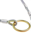 Lightweight Portable 4 Foot Wire Rope Choker Anchor For Fall Protection, Galvanized Steel rings showing corrosion resistance