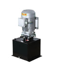 Industrial 24V-380V Bidirectional Hydraulic Power Unit, 2kW Electric Pump for Lifts & Cylinders with durable black casing.