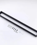 Matte Black 24 Inch Towel Bar Wall Mount For Bathrooms, with mounting hardware, SUS 304 Stainless Steel, modern accessory
