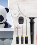 Black foam cutter pen tool kit with voltage controller and 3 replacement tips.