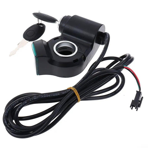 Thumb Throttle With Key Lock For Electric Bikes And Scooters 24V To 72V Power Switch With Real Time Voltage Display 22mm Handlebar