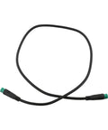 Check Out This Cool 510 Mm E Bike Display Extension Cable With 2 Inch Length That Fits 5 Pin Scooter Dashboard Wiring Perfectly For Easy Upgrades And Super Smooth Ride Control Without Any Mess Or Hassle., black 5-pin e-bike display extension cable with green connectors, 510 mm