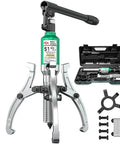 Heavy Duty Hydraulic Gear Puller Kit 5T with forged steel ejector pins and alloy claw construction for hub separation and repair