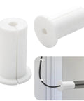 Slick Starlink Cable Routing Kit For One Inch Wall Holes With Heavy Duty Wall Bushing And Snappy Ethernet Grommet, white silicone wall grommet for cable management.