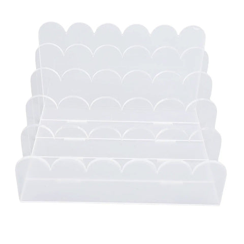 Clear Acrylic Letter Sorter With 5 Slots Space Saving Vertical Desk Organizer For Office And Home Upright Mail Holder for Papers.