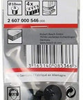 Bosch 10mm Dowel Positioner Set Featuring Four Precision Black Tools For Accurate Alignment And Perfect Joinery Every Time Reliable Quality For Serious DIYers And Professional Woodworkers A Must Have Essential Adding Set To Title in packaged form with black locating pins.