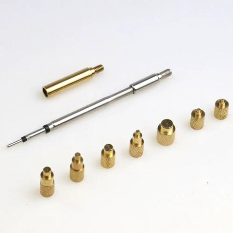 Heat Set Insert Tool Kit For Soldering Irons M2 To M8 Brass Nut Inserts With Internal Thread Heads Hot Melt Insertion Compatible With HS02A