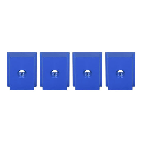 Four Pieces T Slot Nut Aluminum Alloy for 30 Series M6 Sliding Slot Nut Ideal for Woodworking Benches and Table Saws Tool Less Installation