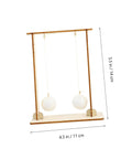 Wooden pendulum from 2 Piece Physics Experiment Kit For Students Hands On Science Learning Tool For Class Demonstrations And Projects Safe Wood Materials Easy Setup Engaging Physics Experiments