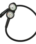 Console 2 Dive Pressure And Depth Gauge With 0 To 5000 Psi Readout, Chrome Plated Brass Case, Polycarbonate Lens, Rugged Underwater Console