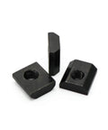 Economy Slide In T Nuts 1/4-20 for T Slot Track fits 15 series or 1.5 inch aluminum extrusion, black, durable iron and galvanized finish