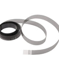 Encoder Strip 360LPI For Inkjet Printers 15mm Wide 4500mm Long PET Film showing coiled and extended view