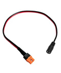 XT60I To 5.5x2.1mm Power Cable DC5521 Female Connector For Lithium Batteries And FPV Gear, black red wire