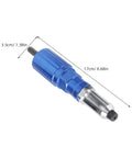 Electric Rivet Nut Tool Adapter Kit With Aluminum Alloy Converter Head And Plastic Case Cordless Drill Attachment for metalwork.