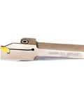 Heavy Duty Nickel Plated Right Hand Indexable Lathe Parting Grooving Holder with GTN 2 QC1402 Carbide Inserts