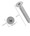 Flat Head Socket Screws Full Thread Five Sixteenth Inch 18 TPI By Two Inch Stainless Steel 10 Pcs Furniture Hardware Set