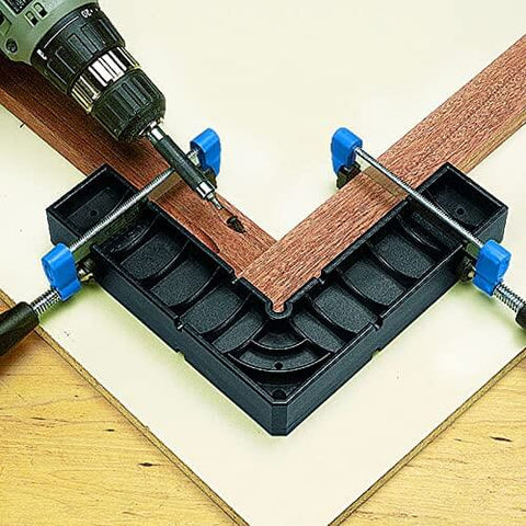 90 Degree Right Angle Woodworking Clamp, Polycarbonate Square Tool holding wooden parts for fastening and drying glue