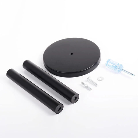 Premium 304 Stainless Steel Toilet Paper Holder With Three Roll Capacity Matte Black Freestanding Stand assembly parts.