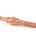 Close-up of a single copper nozzle from 10 Pack 9-8210 Plasma Nozzles And 10 Pack 9-8215 Plasma Electrodes For Thermal Dynamics SL60 And SL100 Cutting Torch Consumables Replacement Parts Premium Replacement Parts For Heavy Duty Pro Grade Use