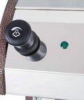 Close-up of steam knob and indicator light on Venezia II One Group Espresso Machine Dual Voltage Ready 220V 240V 2500W Stainless Silver