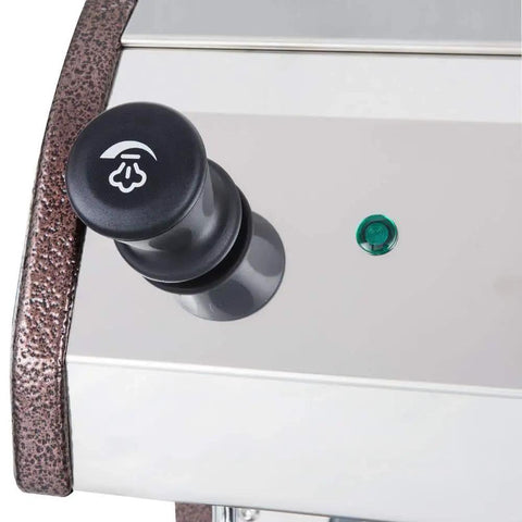 Close-up of the steam knob on the Venezia II One Group Commercial Espresso Machine With 110V 120V Power 2000W Pro Style Boiler