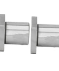 Side view of Square Flange Linear Ball Bearing Set LMK20UU 20Mm Bore, Also Available In 32Mm And 42Mm Bushing Diameters, 2 pack.