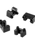 Fixed Block For Linear Guide Rail HG15 HG20 4 Pack Cross Roller Guide Block black metal blocks for CNC slider locking
