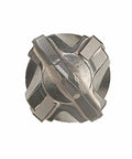 Top view of 1-1/8 Inch By 36 Inch Spline Speed-X Rotary Hammer Bit With Tungsten Carbide Tip, Four-Cutter Design