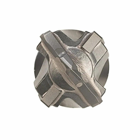 Top view of 1-1/8 Inch By 36 Inch Spline Speed-X Rotary Hammer Bit With Tungsten Carbide Tip, Four-Cutter Design