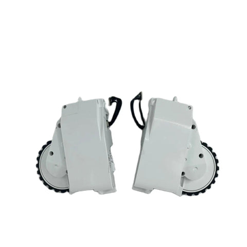 Robust Vacuum Cleaner Wheel Motor And Traveling Wheel Modules For Left And Right Side, gray modules with wheels for easy installation.