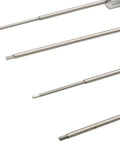 Four Piece SAE Hex Screwdriver Set With Anti Slip Handle For DIY Projects And Tiny Model Mods Includes 0.05 Inch One Sixteenth Inch Three Thirty Seconds Inch And Five Sixty Fourth Inch Hex Wrenches Built From Durable Steel For Precise Repairs