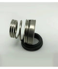 Heavy Duty Mechanical Shaft Oil Seal For Water Pumps With Single Coil Spring fits 15 to 30mm, showcasing metal spring and rubber seal.