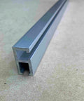 Premium Aluminum Dual Slot T Track Guideway Sixty Inches Long showing the dual slot design and aluminum material.