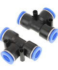10 Pack Push To Connect Pneumatic Fittings 10mm 3 Eighth Inch Plug And Play Quick Connectors for Air Lines close-up view