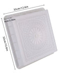 DIY Stepping Stone Molds For Concrete Stamp Set Reusable Plastic Molds For Patio Garden Path Walkway Pavers, 32x32x6 cm