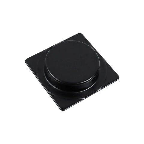 Run Your Closet Setup Like A Boss With These Four Pack Heavy Duty Recessed Square Finger Pulls Sleek Flat Handles For Barn Doors Real Deal Durability Matte Black handle top view, 70mm square, matte black finish.