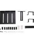 Under Desk PC Mount Heavy Duty Steel Computer Tower Holder Tool Free U Shaped Clamp with installation hardware components.