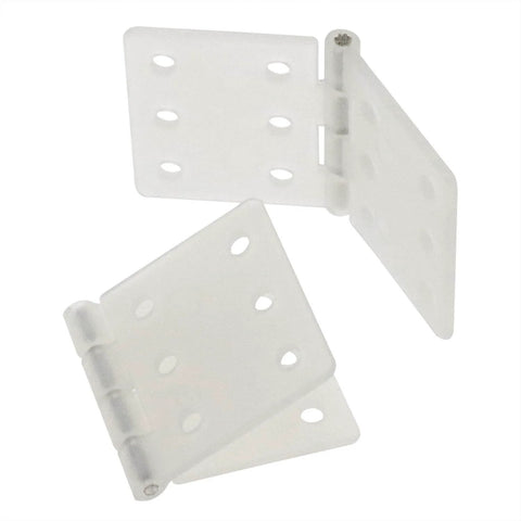 Durable Nylon Hinge Set For Fixed Wing Model Aircraft 16x29mm 25 Pack White Plastic Hinges For Rudder Surfaces
