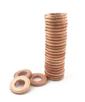 Sick Heat Resistant Flat Copper Washers 20pcs 7x15mm Common Rail Injector Seals Fuel Injection Repair Kit Universal Fit stacked copper washers