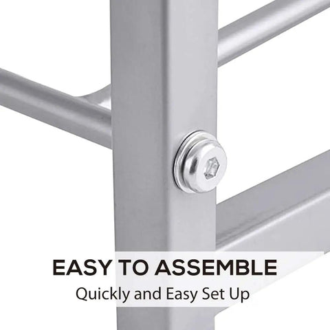 Close-up of assembly bolt on Heavy Duty 3 Tier Water Jug Rack For 5 Gallon Jugs, Detachable, Easy Assembly Storage Stand, Space Saving Organizer