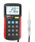 Highly Rated Handheld Digital Vibrometer Vibration Analyzer For Straight Shooter Machine Diagnostic Tuning showing LCD display and sensor.