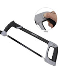 Heavy Duty 12 Inch Bi-Metal Hacksaw Blades 4 Piece Set With Super Sharp Killer Edge Cutting 5 10 18 24 Tpi Options for adjusting blade tension.
