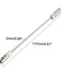 Uxcell 117 Mm Flexible Fish Tape Replacement Leader Steel Wire Cable Puller Roller Guide For 4 Mm Fish Tape, 117mm long, 2mm wire.