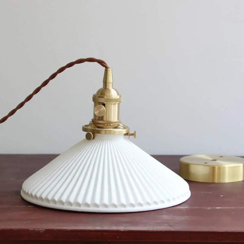 White Ceramic E26 Pendant Light, Modern Minimalist Ceiling Lamp For Dining Room, Living Room, Bedroom, Bar And Cafe, Adjustable Hanging Wire, UL Listed, Easy Install, Sleek Contemporary Chandelier