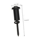 Heavy-Duty Barn Door Track Spacers Kit With Screws, close-up of adjustable spacer and screw, shows dimensions in cm and inches