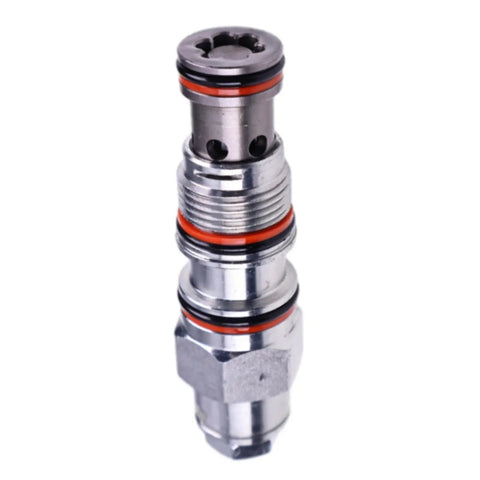 Tough As Nails Heavy Duty Counter Balance Valve 7011377 for JLG Towable Boom Lift, chrome metallic finish, regulates hydraulic pressure.