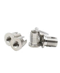 High Grade 302H Stainless Steel Self Tapping Thread Inserts Slotted Type For Fast And Easy Metalworking Repair Jobs On M8 Threads Made To Go Bump.