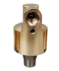 1/2 Inch Rotating Joint, 360 Degree Rotary Union For Water, Air And Oil, Brass Heavy Duty Threaded Connectors Built For High Speed Cooling And Easy Maintenance In Industrial Machinery, brass rotary union front view