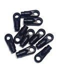 10 Pcs 2.5mm Linkage Rod Ball Links For Trex 550 600 700 RC Helicopters Replacement Parts Kit With 4.9 To 5.0 Mm Ball Size For Precise Control Durable Build And Easy Fit For Hobby Flyers. black plastic linkage rod ball links for RC helicopters